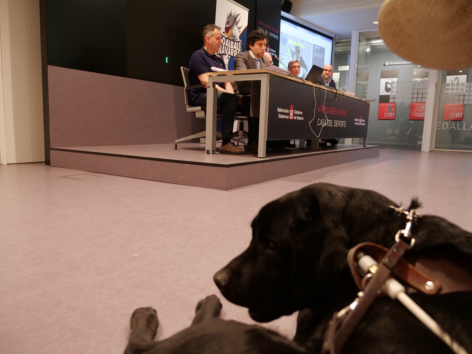 Presentación Jornadas Liga Nacional de Goalball a celebrarse este fin de semana en Azpilagaña